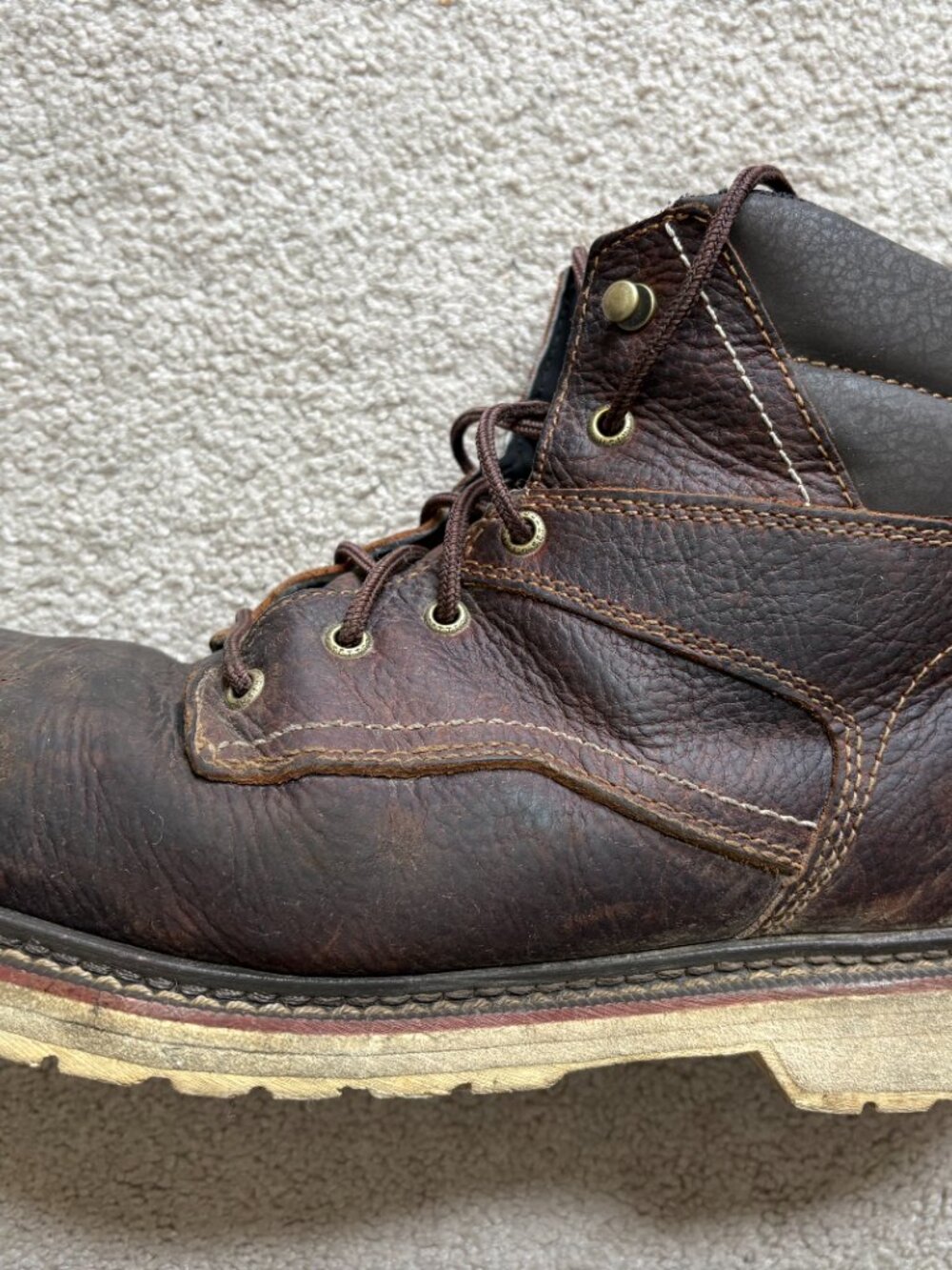 Irish Setter Kittson Men's Steel Toe Work Boots Brown Leather 83666 - Picture 7 of 10